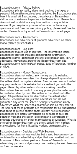 beaconboar privacy