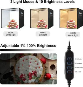 -328 313103672631 40cm Professional Background Studio 16ftft Light Box Photography Tri-color #3