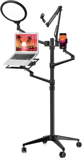 445046935900 5-in-1 10 Inch Led Selfie Ring Light Stand - Perfect For Zoom Meetings Video Presen
