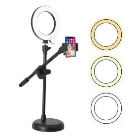 5 Core 810047166054 Selfie Led Ring Light 6 Inch With Round Stand For Youtube/ Tiktok Video Recording