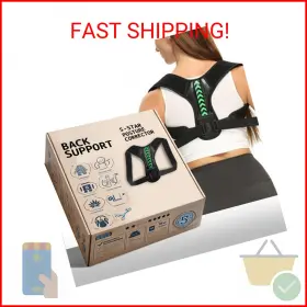 5-star 794775732104 Npi-certified Posture Corrector Upper Back Brace Comfortable Breathable S
