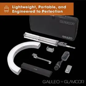 765 Auction Hub Llc 810020193398 Glamcor Galileo Portable Ring Light Kit 18 Foldable Led With 2 700k #2