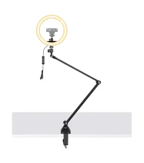 3in1wsl-001 Acetaken Webcam Stand With 10ftft Ring Light And Phone Holder Clamp Compatible
