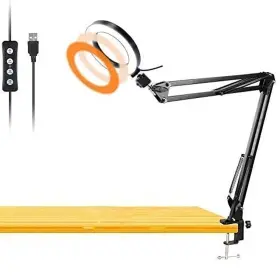 6cdtls-001 Acetaken Workbench Light Desk Ring With Swivel Clamp Arm 8ftft Usb For #2