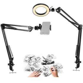 6rd2as-001 Acetaken Phone Ring Light 8ftft With 2 Suspension Arm Stand Compatible