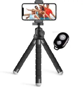 10tr Acuvar Portable And Flexible 10 Inch Phone Tripod Stand For Cellphones Compact M