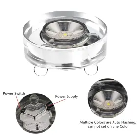 23100906 Aepiraza Crystal Led Light Base For 3d Display Lighted Up 4 Bead 7 Colors Cry #2