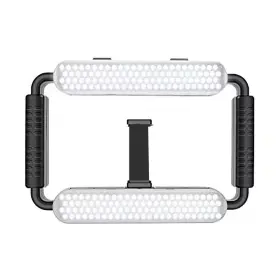 Ahfiwaso 313113383374 11.61 Inch White Ring Light With 5600k Dimmable Led Bluetooth Grip Stabilizer For