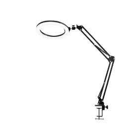 Ahfiwaso 726084613386 15.7 Inch White Ring Light With Overhead Phone Mount Dimmable Led Stand 360 Adju