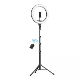 Ahfiwaso 744759900449 72 Inch Rgb Ring Light With Stand And Phone Holder 38 Color Modes Stepless Dimmab