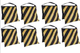 B01na-003 Aimosen 8 Packs Yellow Sandbag Weight Bags For Light Stand Photography Video New