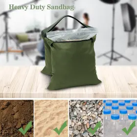 B01na-004 Aimosen 4 Packs Sandbags Military Green Weight Bags For Light Stand Heavy Du #3