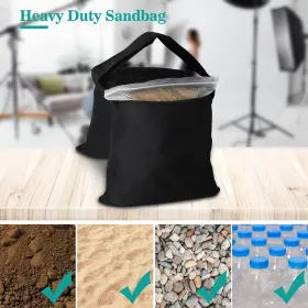 B01na-007 Aimosen 2 Packs Sandbags Weight Bags For Light Stand Photography Video Support Heavy #2