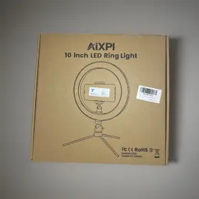 L218 Aixpi Ring Light With Tripod 10 Inch - Open Box Missing Mini Ball Mount #3