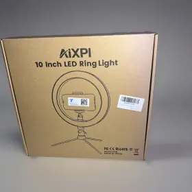 L218 Aixpi Ring Light With Tripod 10 Inch - Open Box Missing Mini Ball Mount