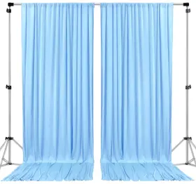 Drape-5x12-ltblue-2pack Ak Trading Co. Polyester Backdrop Drapes Curtains 10x12ft Light Blue