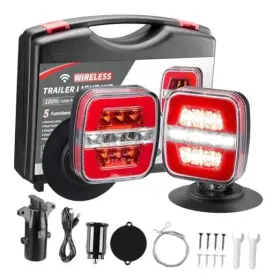 Wtl01 Aladdin Smart Travel Wireless Trailer Lights Magnetic Rechargeable Led Tow Light Kit With