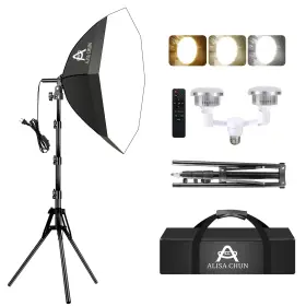 Ac002 Alisa Chun Softbox Photography Lighting Kit 22 Inch X22 Soft Box Set With Double 85