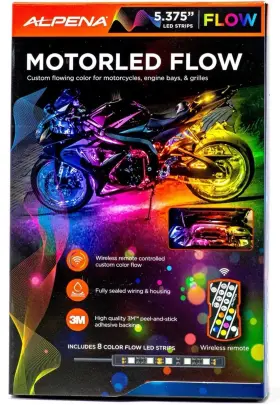 78359 Alpena Motorled Flow Custom Led Color Lights Motorcycle 12v Pn# New