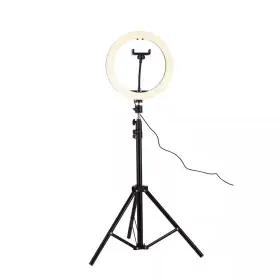 3cct Alsy 313035483459 67.5 Inch Black Contemporary Integrated Led Selfie Ring Light Tripod With Ad