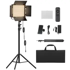 Altson 699838879812 Rgb Photography Video Lighting Kit 50w Bi-color Energy-saving Led Stud