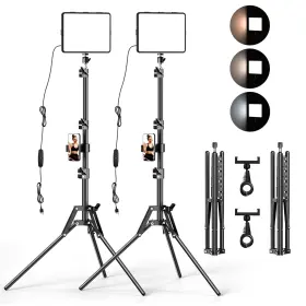 Altson 762765503072 2 Packs Video Light Kit Led Studio 2700-6500k Dimmable Photography Li