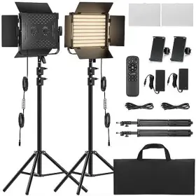 K50-01 Altson Rgb Photography Video Lighting Kit 2 Pack 50w Bi-color Energy-saving Led