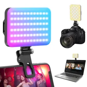 Rgb-d6bk Altson 108 Led Video Light 2500k-6500k Rgb Selfie For Iphone-cri 97 2200mah