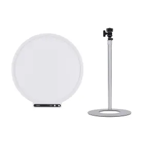 Amaran 192223280694 Verge Max 22 Inch 60w Bi-color Circular Led Light Panel White With Base Sta