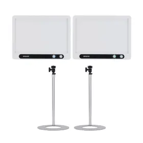 Amp0100007rk8 Amaran Verge Edge-lit Led Panel Light White Us With Desk Stand Bundle