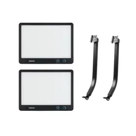 Amp0100007yk6 Amaran Verge Edge-lit Led Panel Light Charcoal Us With Accessory Bundle