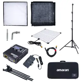 Ap30235a15k1 Amaran F22c 2x2ft 200w Rgbww Flexible Led Mat Fixture Gold-mount With Light Sta