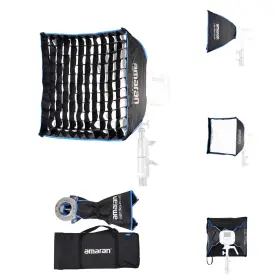 Ma00060036 Amaran Light Box 45x45 1.5ft 45cm Foldable Square Bowens Mount Softbox With Quick-set
