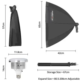 Al-50 Ambitful Softbox Photography Lighting Kit 2x 65cm With 2 #3