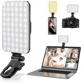 10-leve Anautin 445040261258 Selfie Light 60 Led 2200mah Rechargeable Cell Phone Fill 7 Modes