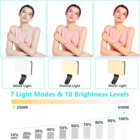 Anautin 784300720799 Selfie Light 60 Led 2200mah Rechargeable Cell Phone Fill 7 Modes 10-l #3
