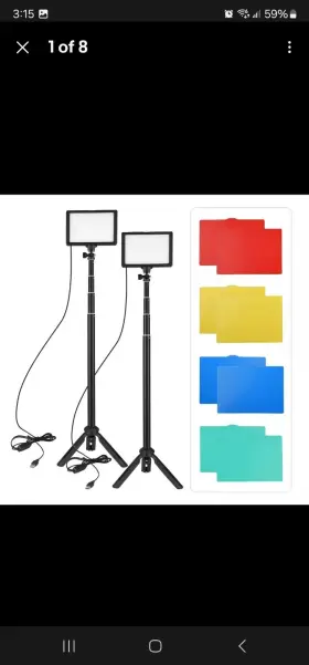 Azj3283399940837fb Andoer 2 Packs Dimmable 5500k Usb Video Light With Desktop Tripod Stand U8g5