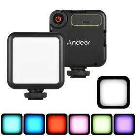 Ddc2973708332611bb Andoer On Video Dimmable 5600k Adjustable With 3 Cold Shoe D9r0