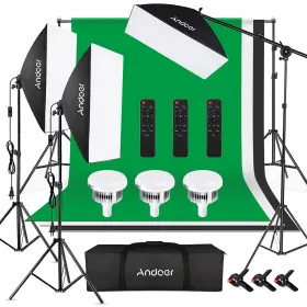 Epk6145889871830dp Andoer Photography Studio Lighting Softbox Photo Light Backdrop Stand Kit E0s6