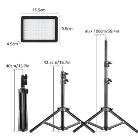 Frt2969708954094hs Andoer Usb Kit Including 10w 5600k Video Panel Tripod W5p5 #2