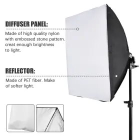 Vuf3257654726766yp Andoer Softbox Photography Lighting Kit 3000k-7500k 85w Led Bulbs With Remote B0a2 #3
