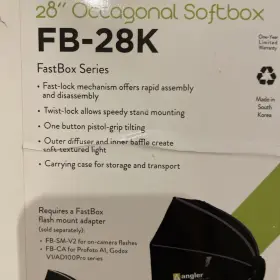 Fb-28k Angler 28 Inch Octagonal Softbox Fast Box Series New In Free Shipping #2