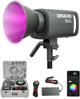 150c Aputure 313053114151 Amaran Video Light Rgb Studio 150w Output Bowens Mount Point