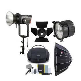 Amls600dprok2 Aputure Ls600d Pro Daylight Led Light V Mount With Dome Fresnel Bundle