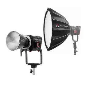 Ap00339a25 Aputure Storm 400x Tunable White Led Monolight Gold Mount With 35-inch Softbox