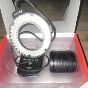 Hc100-halo Aputure Amaran Hc100 Halo Led Ring Light Black White Continuous Lighting