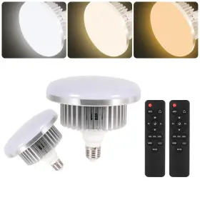 175wled-2 Aqirui 175w Photography Light Bulb Dimmable Tricolor Led Bulbs 3000-6700k Color Soft