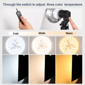 Aqirui 740830434919 85w Light Bulb Dimmable Tricolor Led Bulbs 5500k Spiral Softbox In E27 S #2