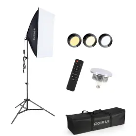 Amazon-sof-175led-2 Aqirui Upgrade Led Bulb Softbox Lighting Kit Continuous Photography Li