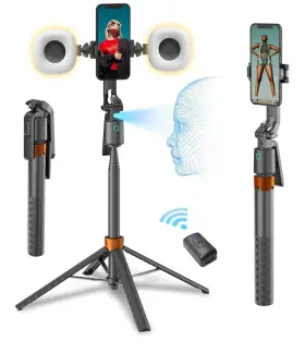 Arbenlulu 762949035368 Face Tracking Tripod For Iphone And Android 70 Inch Telescoping 360 Swivel No App